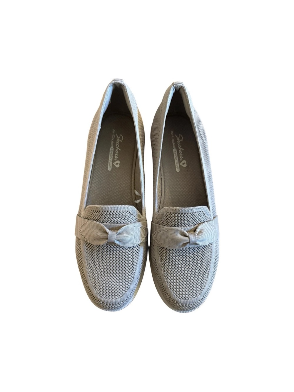 Skechers Cleo Taylor Women's Taupe Bow Loafers Flats